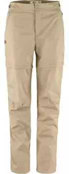 Женские брюки на молнии Fjallraven Abisko Hike, цвет Fossil