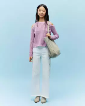 Женские брюки New Flare с вышивкой Green Coast, белый