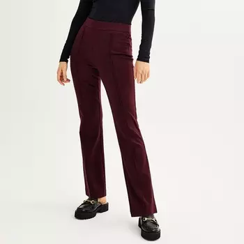 Женские брюки Nine West с защипами Bootcut Ponte, цвет Proteus Plum