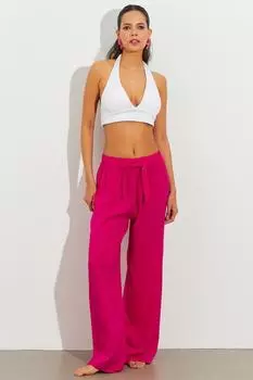 Женские брюки палаццо цвета фуксии Cool & Sexy, розовый