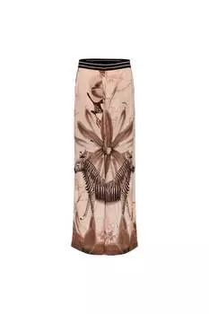 Женские брюки-палаццо цвета зебры и кремового цвета CAROLINA K