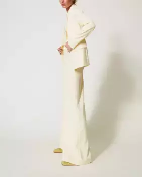 Женские брюки палаццо из струящегося крепа Twinset, желтый