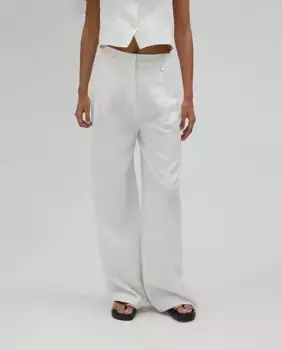 Женские брюки палаццо с карманами Lola Casademunt, белый