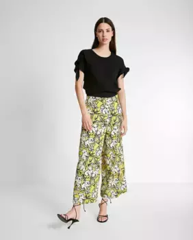 Женские брюки палаццо с принтом коала Trucco, мультиколор