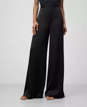 Женские брюки палаццо с широкими штанинами и потайной молнией Adolfo Dominguez, черный