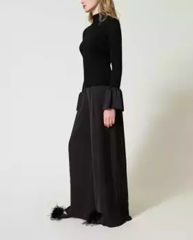 Женские брюки палаццо Twinset, черный