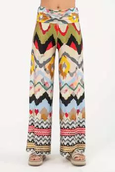 Женские брюки-палаццо в стиле регги ISLE by Melis Kozan, цвет reggae