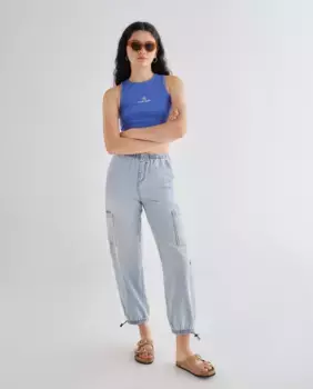 Женские брюки-парашют Green Coast, синий