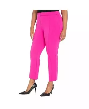 Женские брюки Plus Size Tall The Ultimate Stretch Slim Leg Pant ELOQUII, фиолетовый