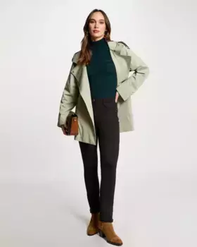 Женские брюки прямого кроя с пятью карманами и шлевками на талии Morgan, чёрный