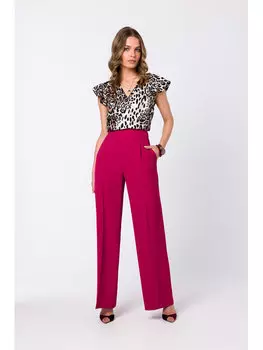 Женские брюки regular fit Stylove, фиолетовый