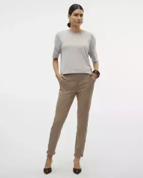 Женские брюки с эластичной талией Vero Moda, цвет Caramelo