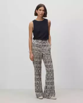 Женские брюки с длинным принтом Simorra, тёмно-синий