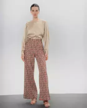 Женские брюки с геометрическим принтом Manuela Dolores Promesas, мультиколор