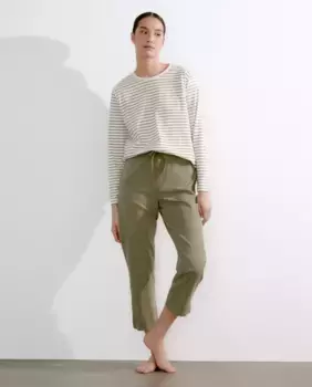 Женские брюки с карманами nfasis, цвет 520 Kaki