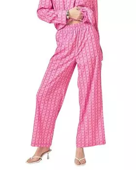 Женские брюки с принтом English Factory, розовый