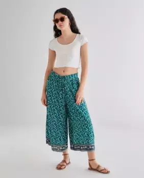 Женские брюки с принтом Green Coast, цвет Verde Pato