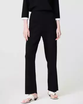 Женские брюки с ребристыми вставками по бокам Escorpion, черный