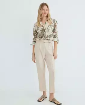 Женские брюки с резинкой однотонные Zermatt, бежевый