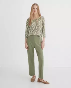 Женские брюки с резинкой однотонные Zermatt, зеленый