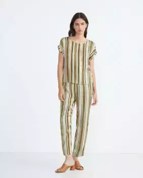 Женские брюки с резиновым принтом Zermatt, зеленый