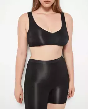 Женские брюки с термоплавкой и лазерной отделкой Gisela, черный