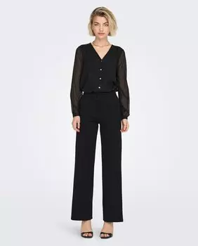 Женские брюки с вытачками на ноге jdy, черный