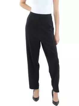 Женские брюки-сигареты с высокой посадкой H Halston, черный