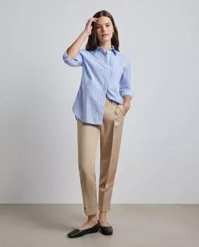 Женские брюки со складками Easy Wear, бежевый
