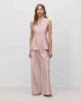 Женские брюки со стрелками, широкие Simorra, розовый