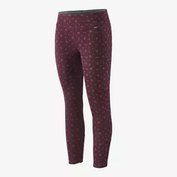 Женские брюки средней плотности из капилена Patagonia, цвет Fire Floral: Night Plum
