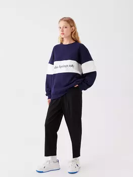 Женские брюки стандартного кроя с эластичной резинкой на талии LCW Casual, новый черный