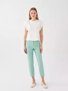 Женские брюки стандартного кроя с высокой талией LCW Vision