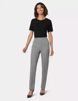 Женские брюки свободного кроя с геометрическим принтом Hue, серый