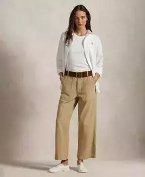Женские брюки The Ricky Pants Polo Ralph Lauren, коричневый/бежевый