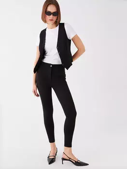 Женские брюки узкого кроя с эластичной резинкой на талии LCW Casual