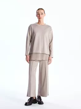 Женские брюки узкого кроя с эластичной резинкой на талии LCWAIKIKI Classic, бежевый