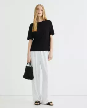 Женские брюки в полоску на резинке Zermatt, естественный