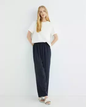 Женские брюки в полоску на резинке Zermatt, темно-синий