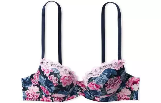 Женские бюстгальтеры Victoria's Secret, Ink Blue Floral Print