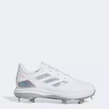Женские бутсы adidas Adizero PureHustle 3 Sis Bates, цвет cloud white / silver metallic / team sol
