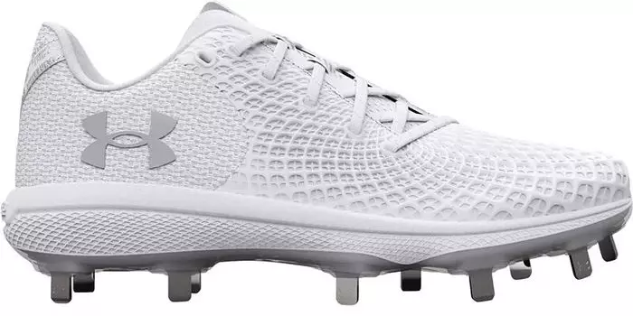 Женские бутсы для софтбола Under Armour Glyde 2.0 MT Metal Fastpitch, белый/серебристый