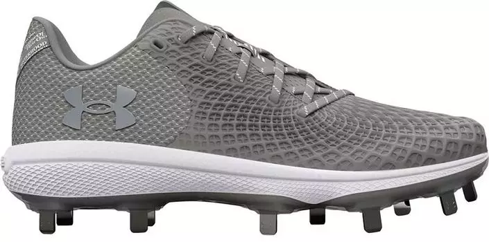 Женские бутсы для софтбола Under Armour Glyde 2.0 MT Metal Fastpitch, серый/белый