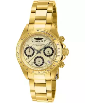 Женские часы 14931 Speedway Quartz Multifunction с золотым циферблатом Invicta, золотой