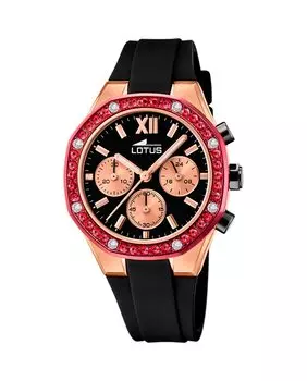 Женские часы 18877/1 Excellence в черной резине LOTUS, черный