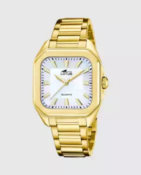 Женские часы 18970/2 Square Series из золотой стали LOTUS, золотой