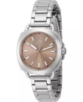 Женские часы 46345 Wildflower Quartz 3 Hand со светло-розовым циферблатом Invicta, розовый