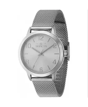 Женские часы 47274 Wildflower Кварцевые с 3 стрелками и серебряным циферблатом Invicta, серебро