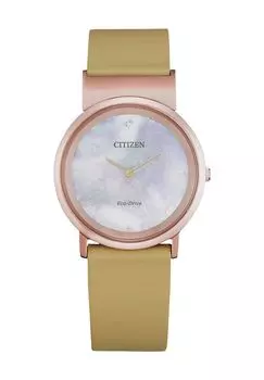Женские часы Амбилуна EG707316Y CITIZEN, бежевый