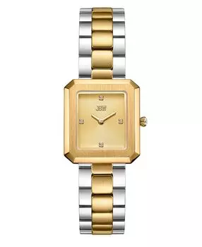 Женские часы Arc с одинарным браслетом из нержавеющей стали, 23 x 25 мм Jbw